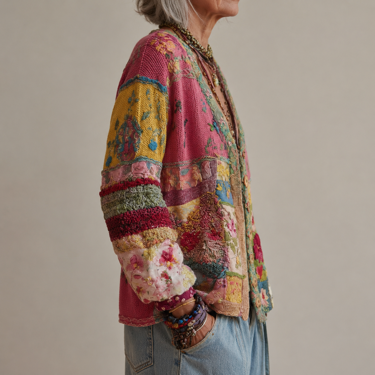 Rosalie | Artisan Patchwork Cardigan