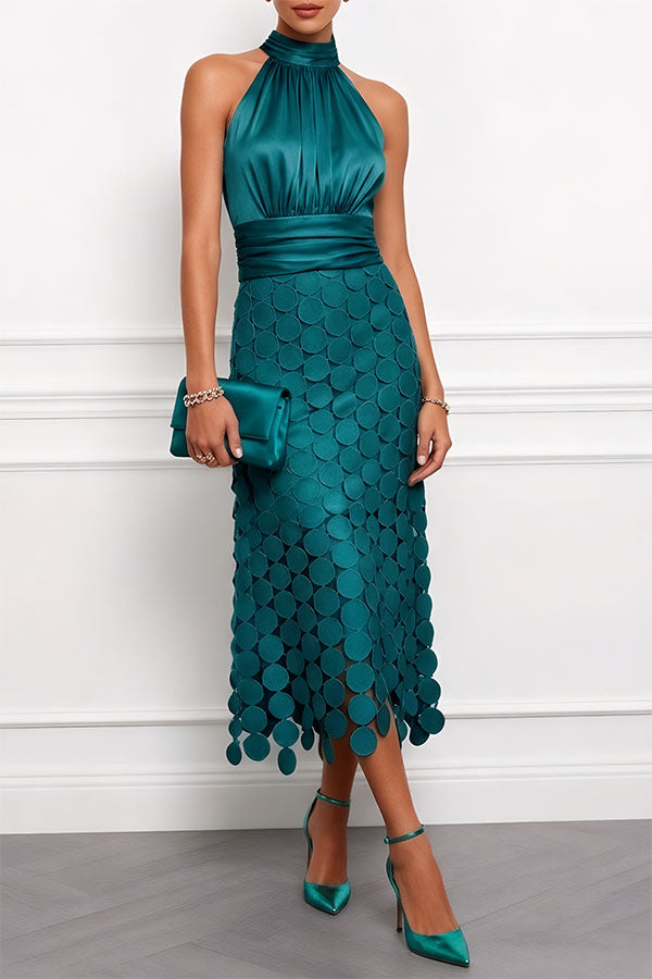 Sophie | Luxe Halter Evening Dress