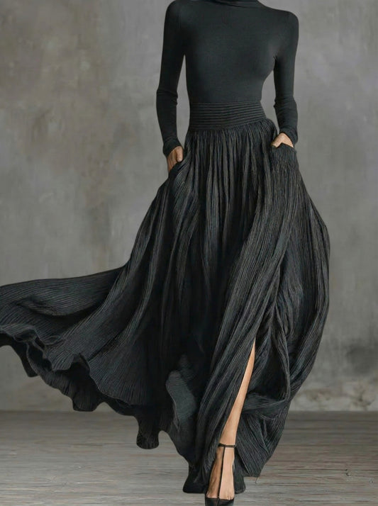 Amelia | High-waist maxi dress