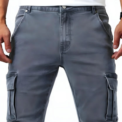 Ryan | Flex-Fit Navy Cargo Pants