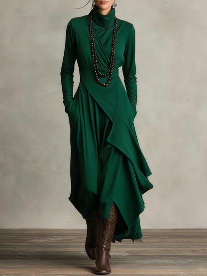 Aurélie |  Artisan Drape Dress