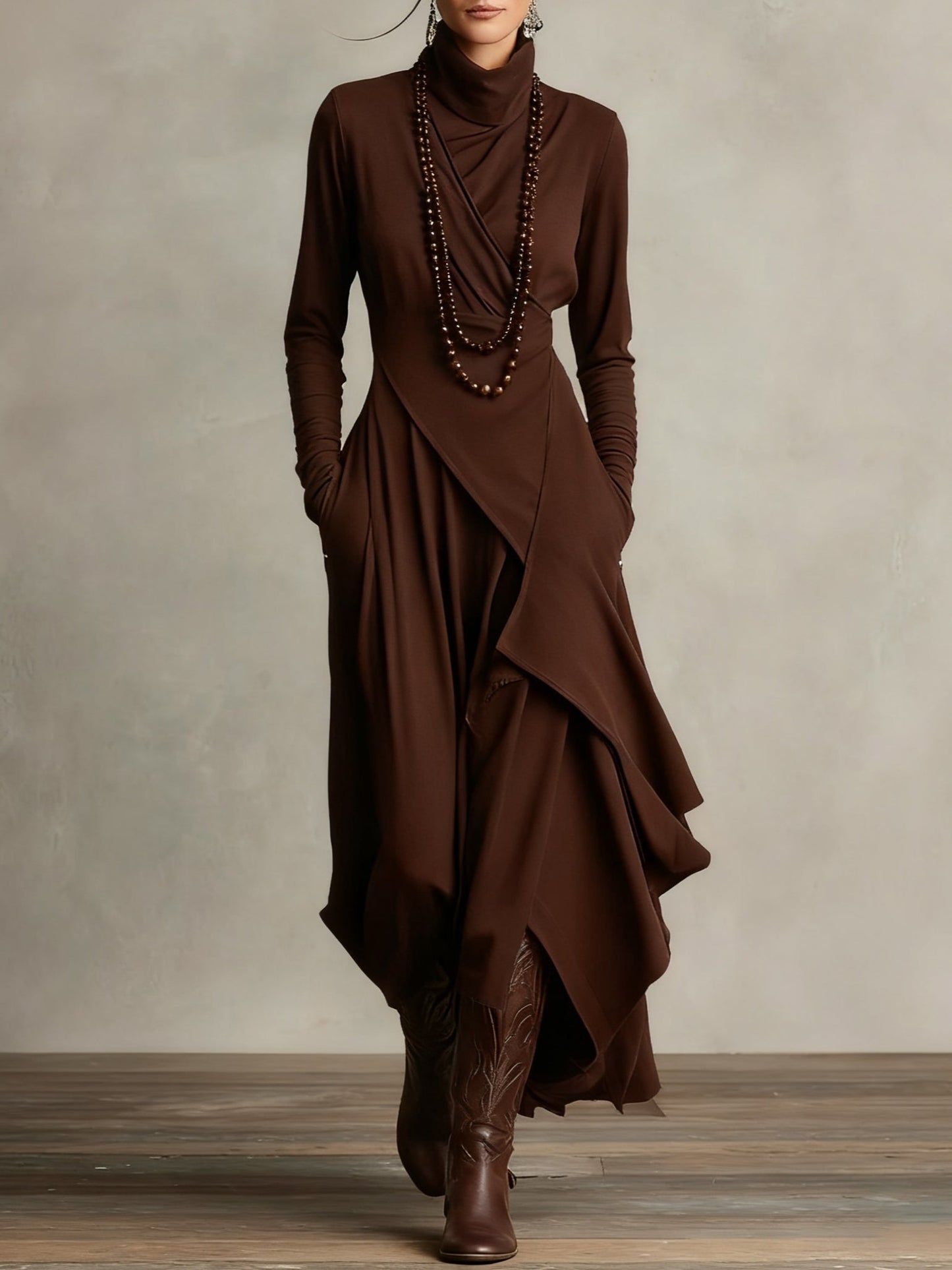 Aurélie |  Artisan Drape Dress