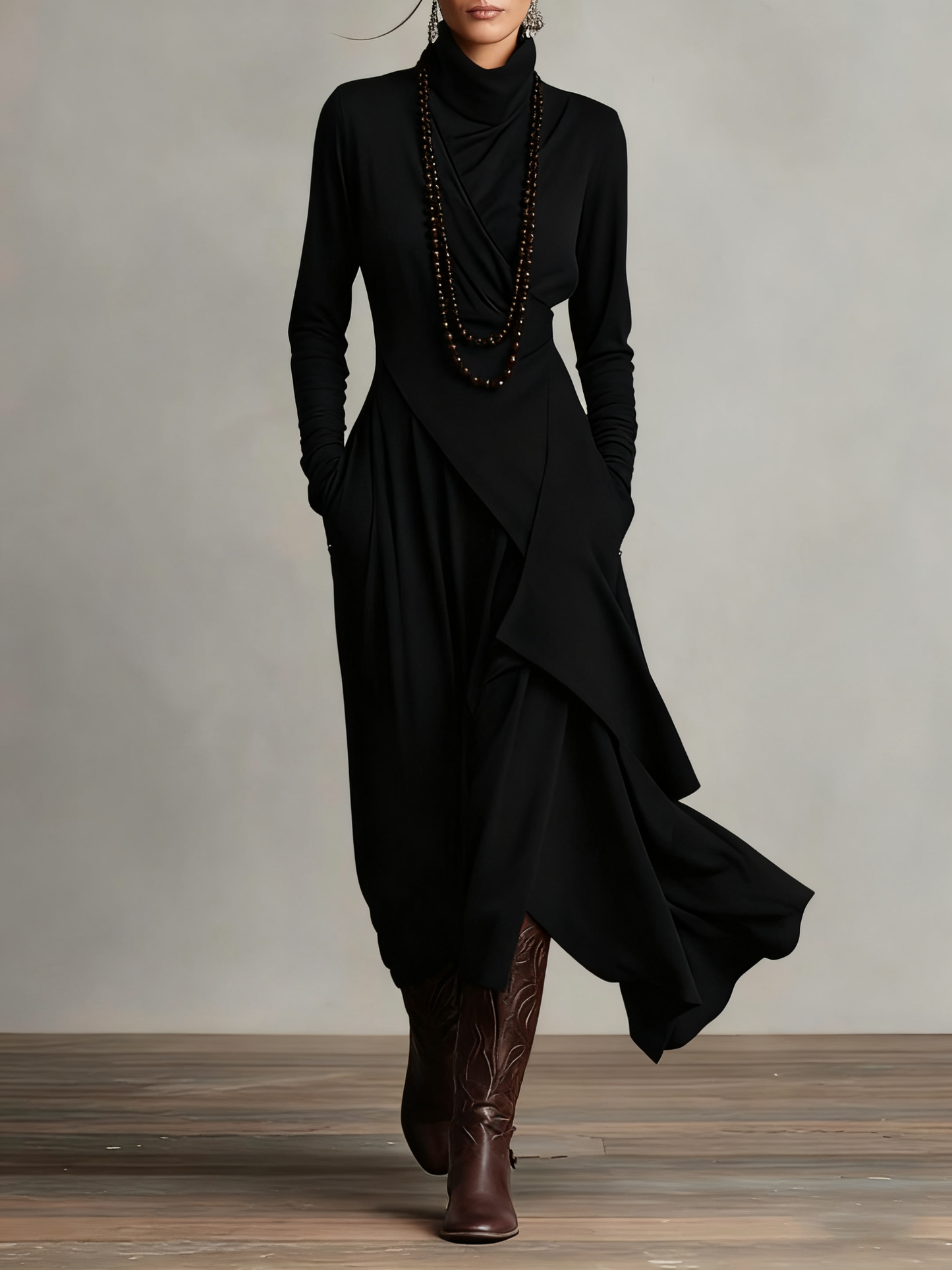 Aurélie |  Artisan Drape Dress