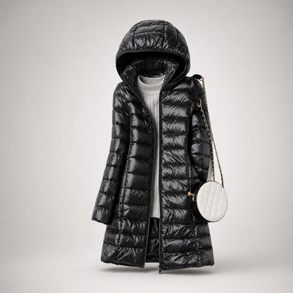 Charlotte | Lightweight Hooded Puffer Coat