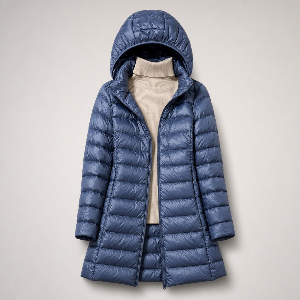 Charlotte | Lightweight Hooded Puffer Coat