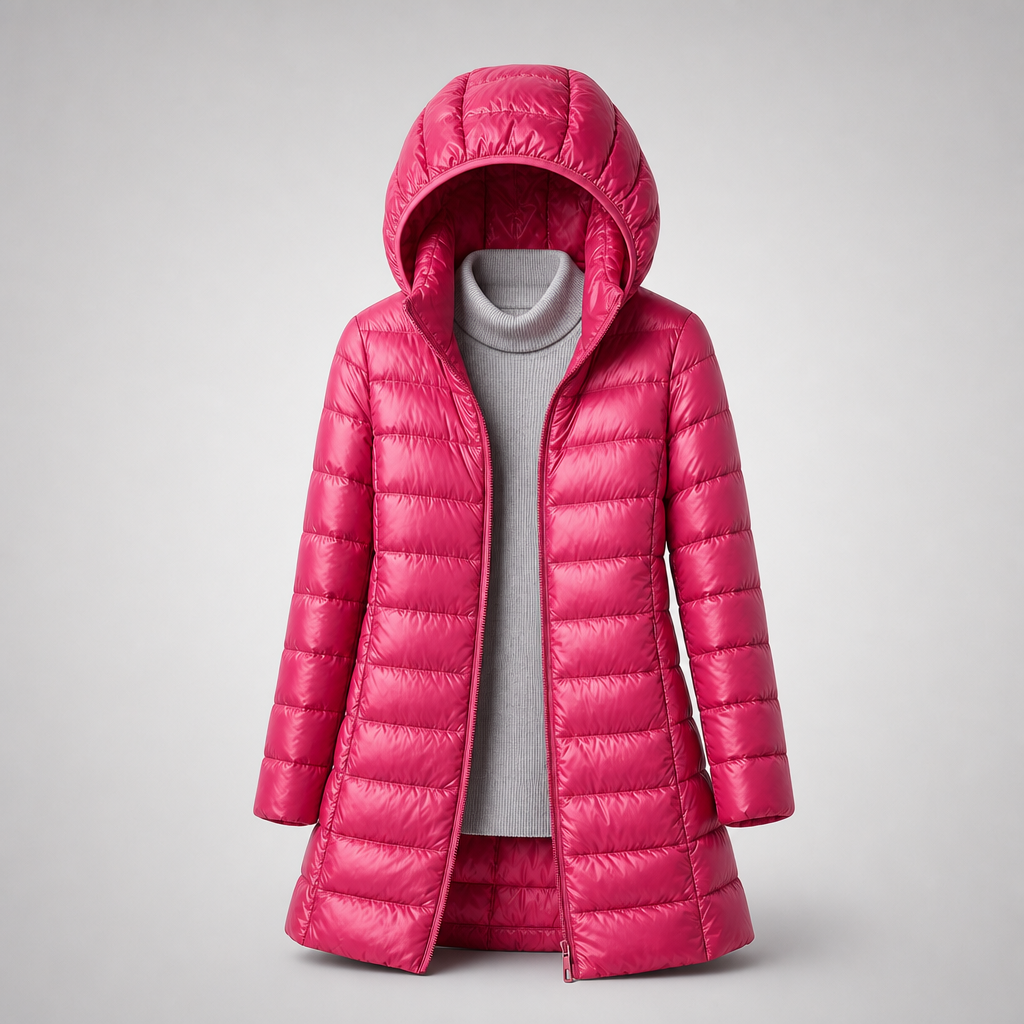 Charlotte | Lightweight Hooded Puffer Coat
