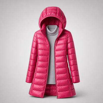Charlotte | Lightweight Hooded Puffer Coat