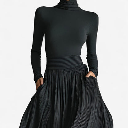 Amelia | High-waist maxi dress
