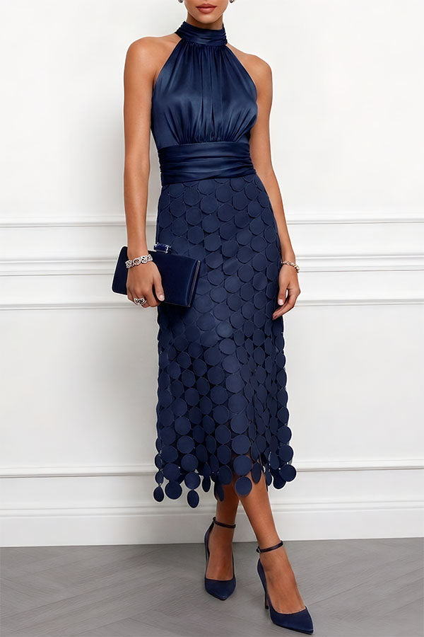 Sophie | Luxe Halter Evening Dress