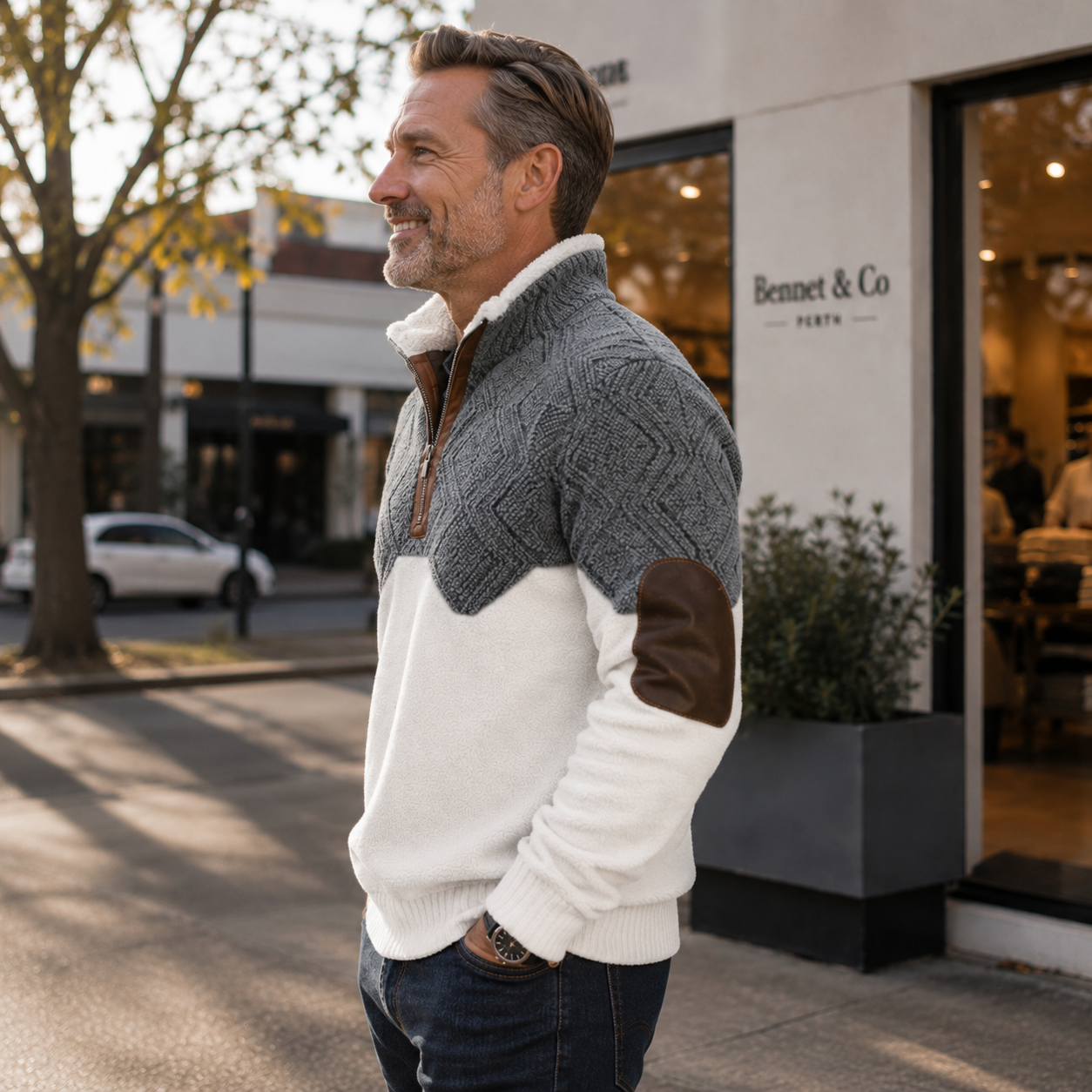 Oliver | Signature Cable Knit Quarter Zip