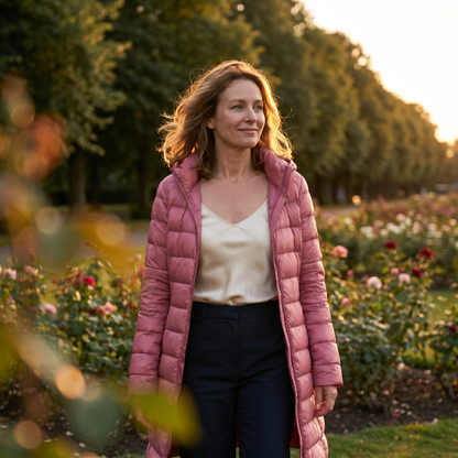 Charlotte | Lightweight Hooded Puffer Coat