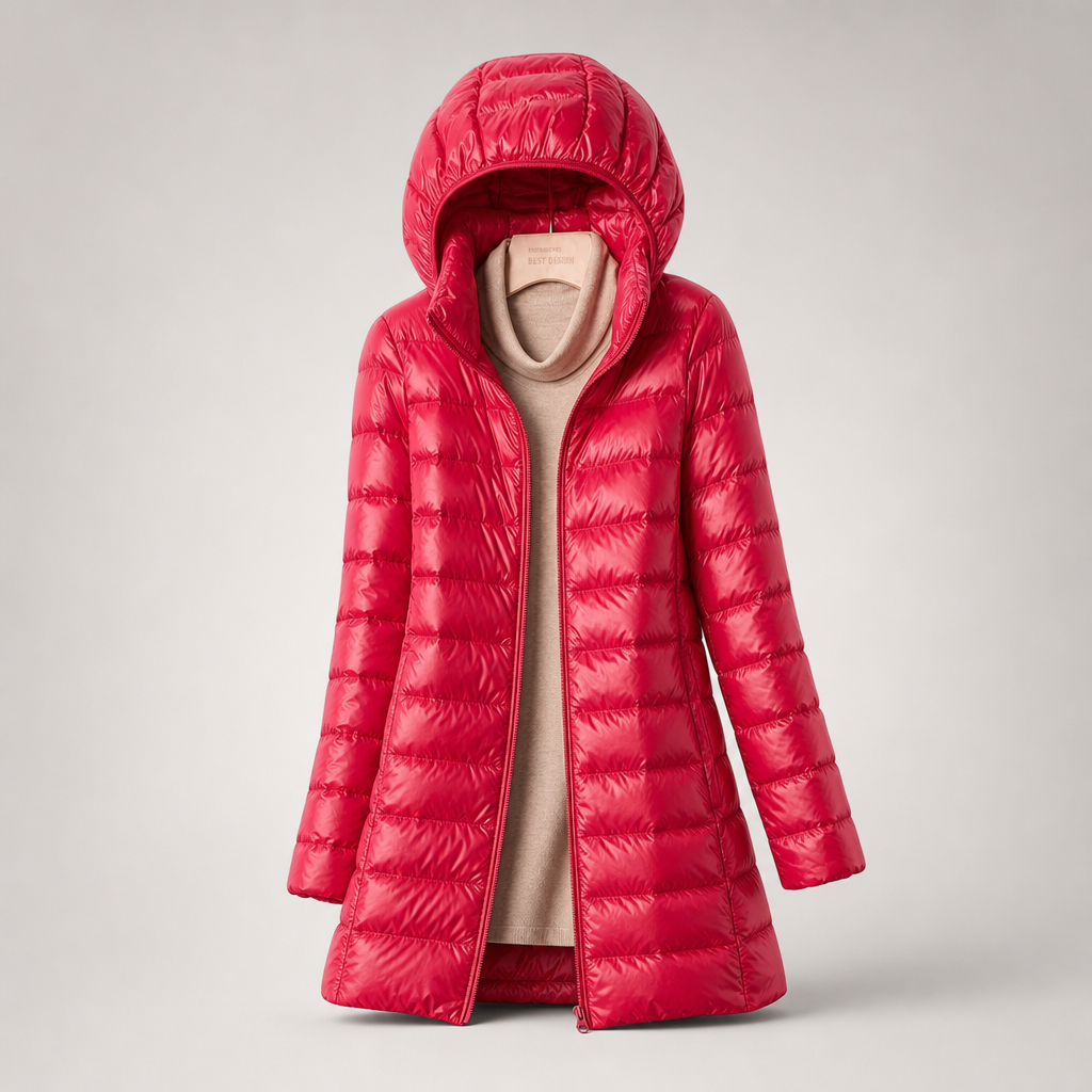 Charlotte | Lightweight Hooded Puffer Coat