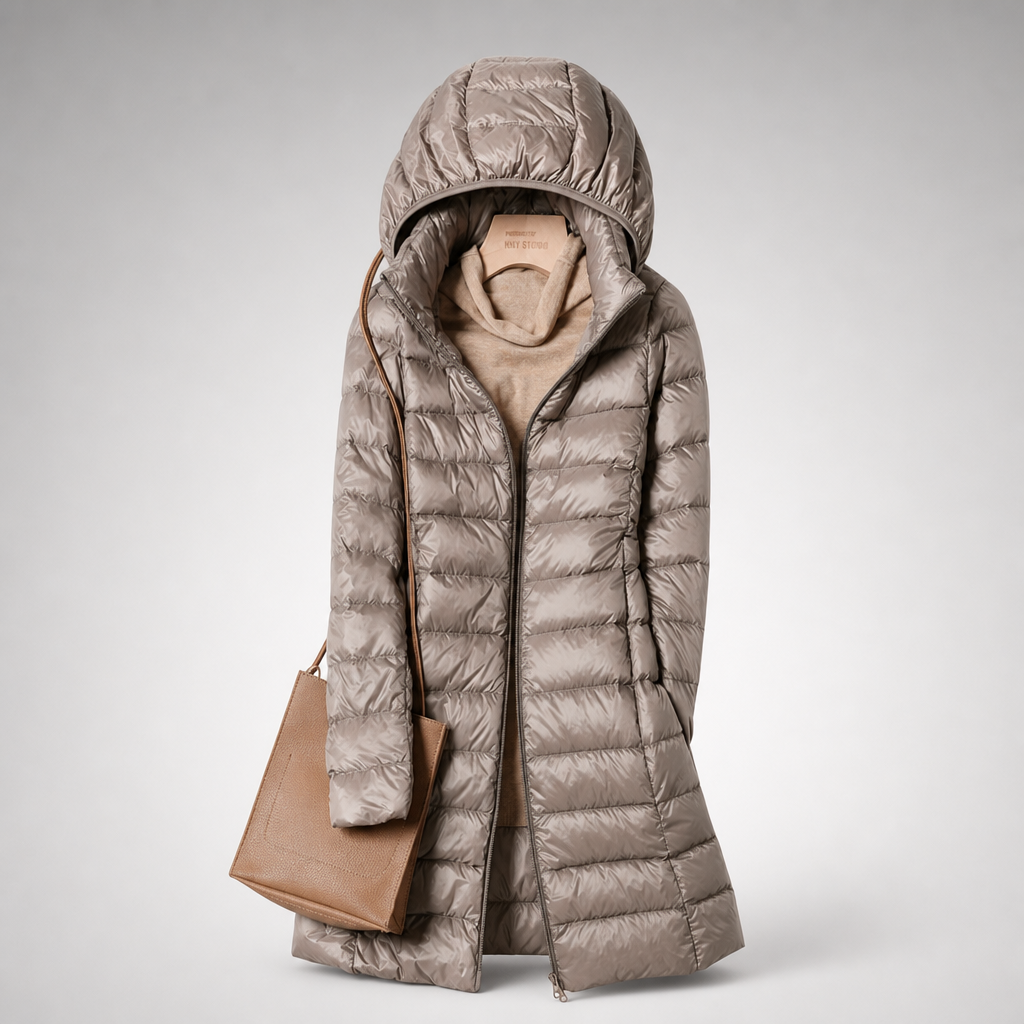 Charlotte | Lightweight Hooded Puffer Coat
