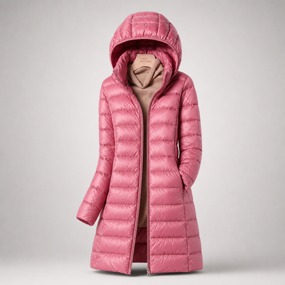 Charlotte | Lightweight Hooded Puffer Coat