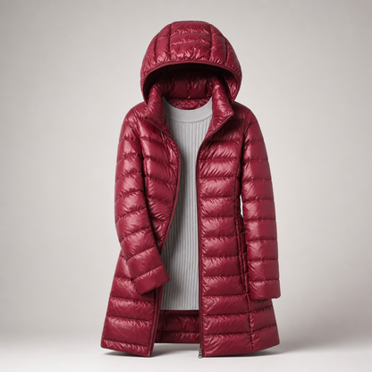 Charlotte | Lightweight Hooded Puffer Coat